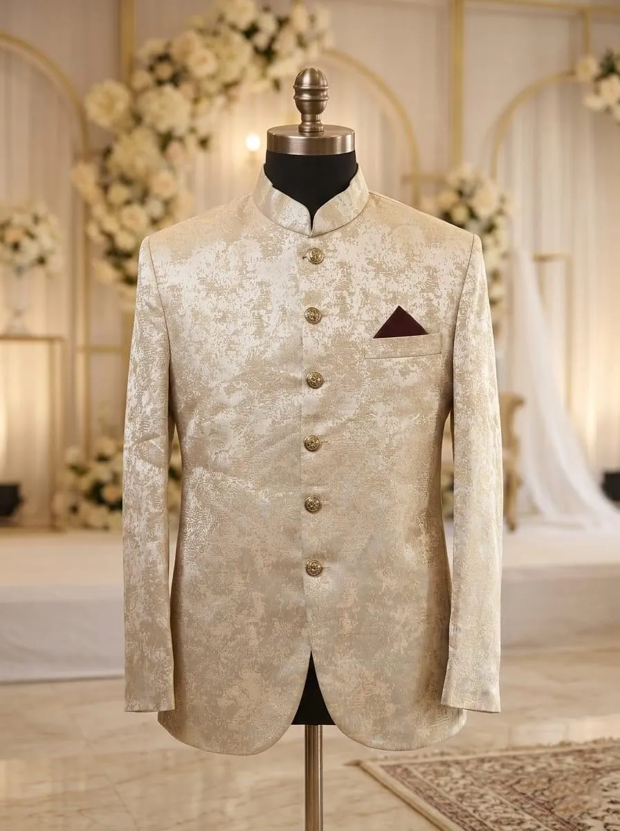 MZ1119202690BYBR-media-1 Beige Embroidered Kurta for Men with Pocket - Image 1