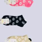 Women Floral Ankle Socks Pack of 3 Cotton Pakistan