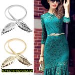 Double Leaf Belt Set Golden Silver Adjustable - Image 5