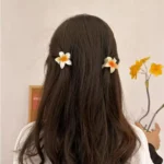 Flower Shaped Hair Catchers 6 Colors Acrylic - Image 4