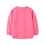 Pink Bunny Embroidered Sweatshirt for Kids 3-10 - Image 2