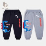 Dinosaur T-Shirt Pants for Kids Sapphire Grey Heather Grey