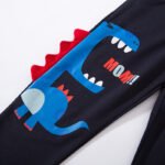 Dinosaur T-Shirt Pants for Kids Sapphire Grey Heather Grey - Image 4