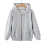 Red Full-Zip Hooded Jacket for Kids - Image 3