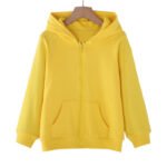 Red Full-Zip Hooded Jacket for Kids - Image 4