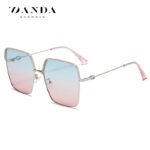 Women's Gold Frame Polarized Sunglasses LS322 - Image 5