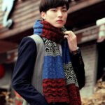 Men's Korean Knitted Winter Scarf Wool Warm Thick - Image 2