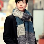 Men's Korean Knitted Winter Scarf Wool Warm Thick - Image 3