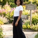 Relaxed-Fit Black Wide-Leg Pants