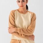 Beige & Tan Casual Two-Piece Suit