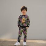 Boys 2-Piece Sweatshirt & Sweatpants - Robot Graphic Print
